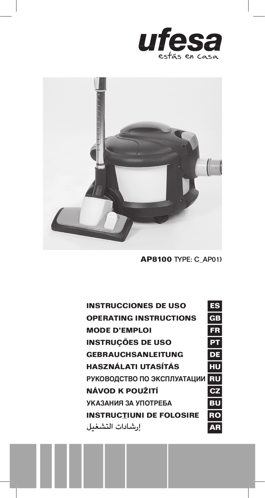 Ufesa AP8100 User Manual