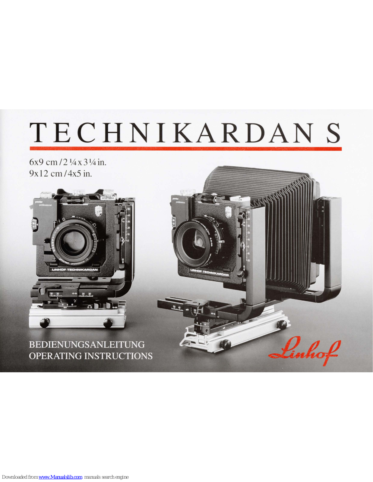 LINHOF TECHNIKARDAN S Operating Instruction - ManualMachine.com