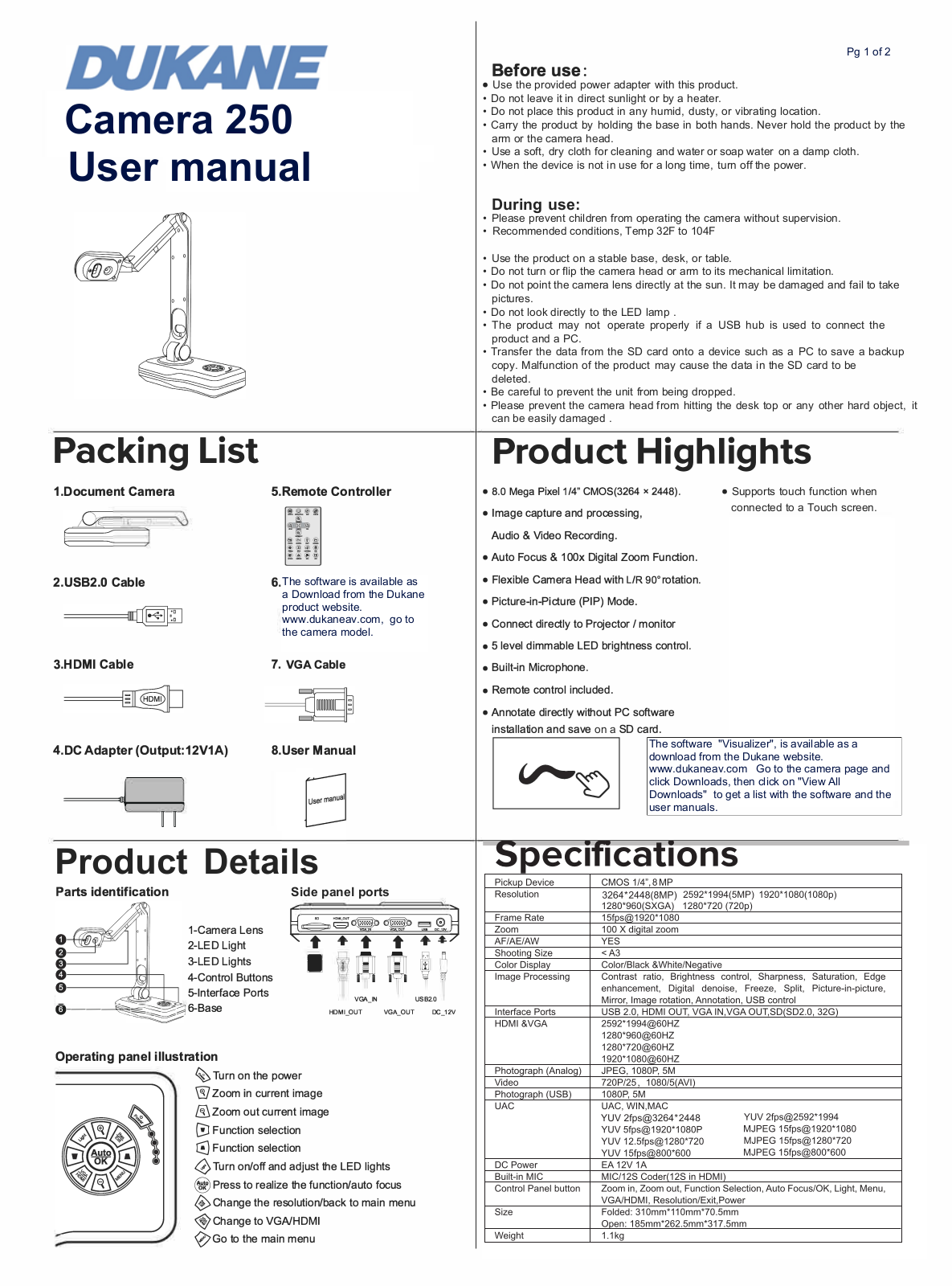 Dukane 250 User's Guide