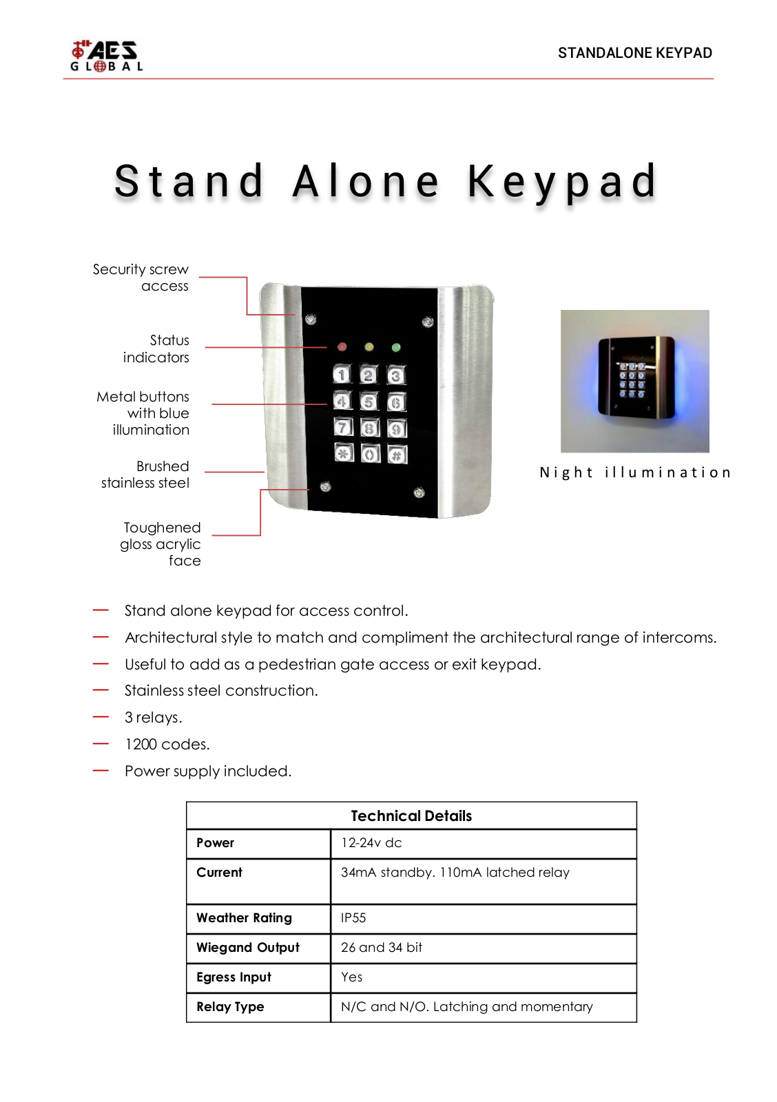 AES Stand Alone User Manual - ManualMachine.com