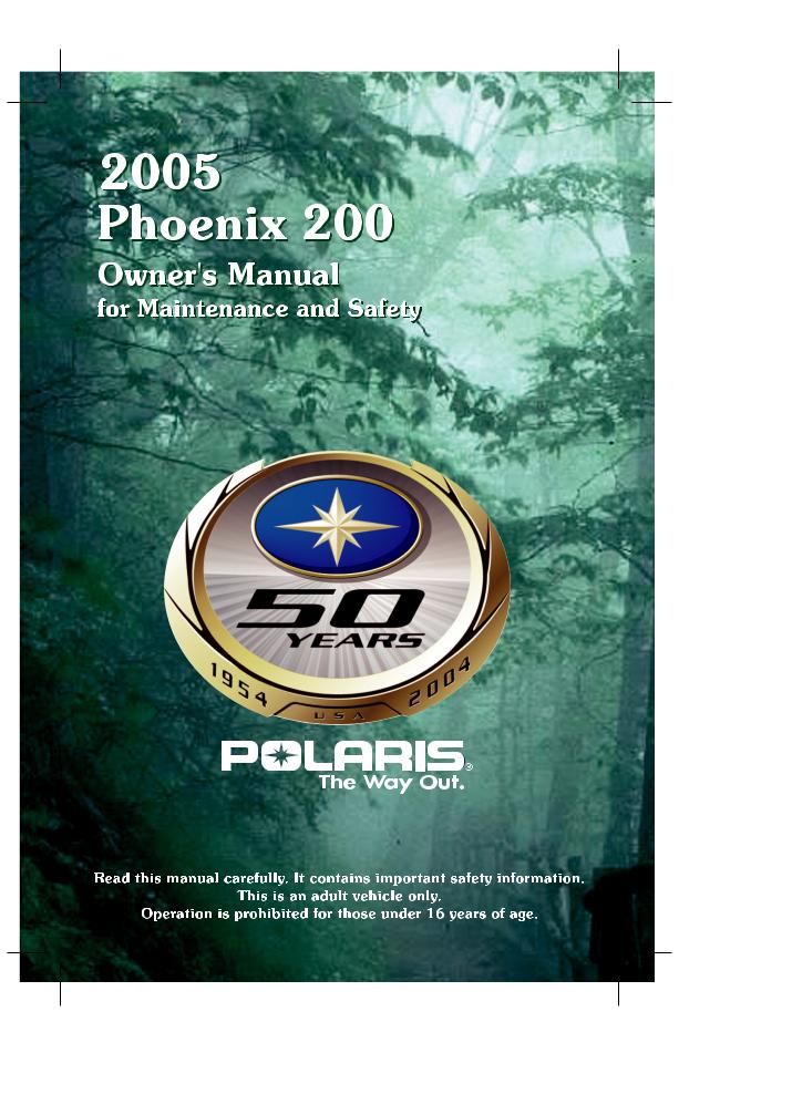Polaris PHOENIX 200 User Manual