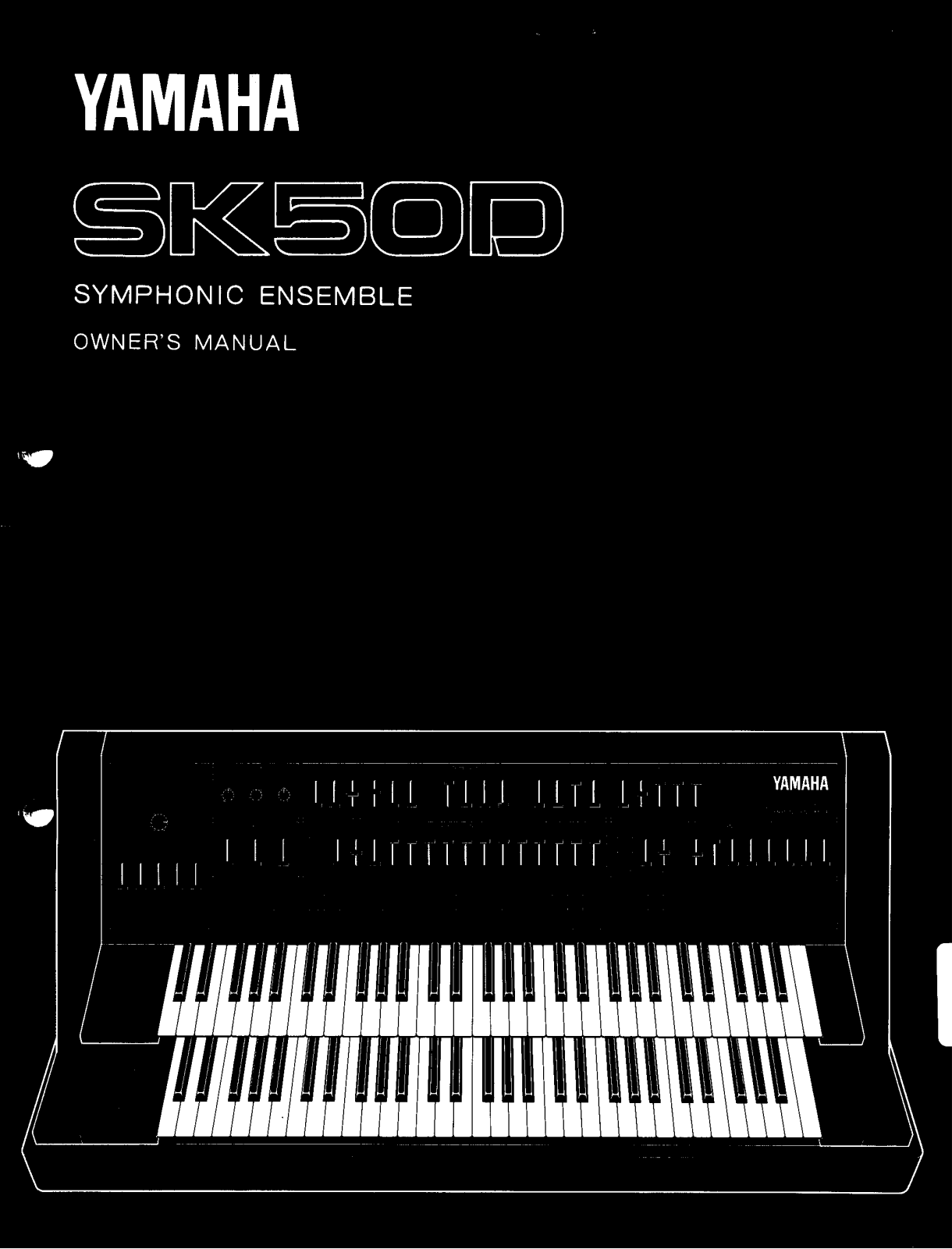 Yamaha SK50D User Manual