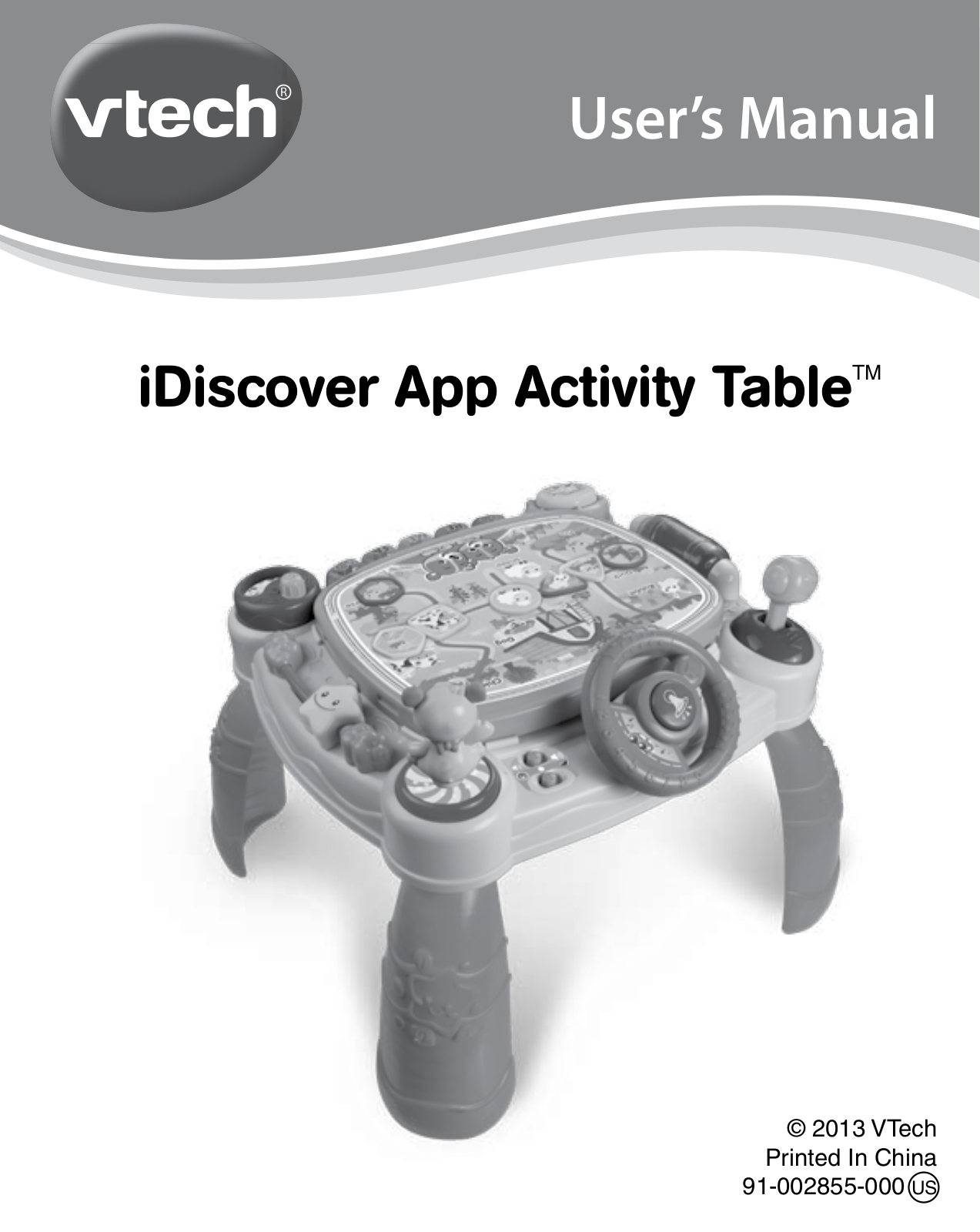 VTech iDiscover App Activity Table Owner's Manual