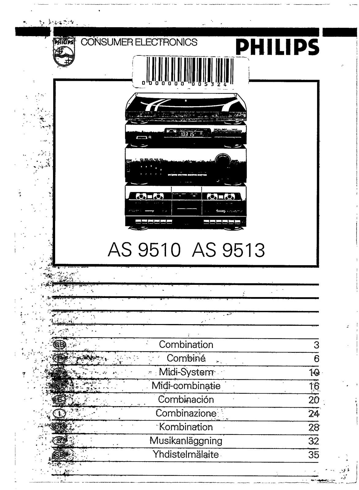 Philips AS9513, AS9510 User Manual