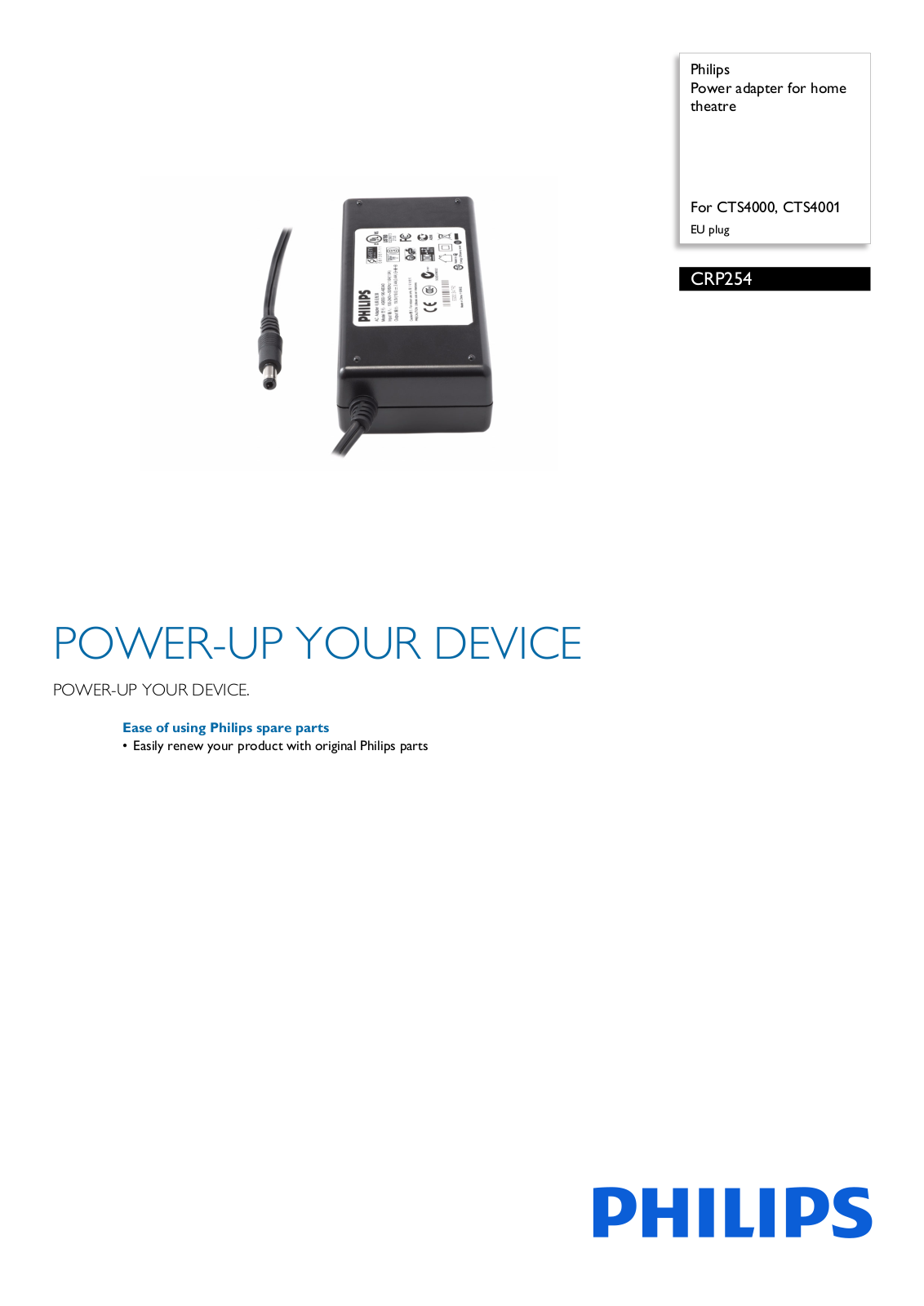 Philips CRP254/01 leaflet - ManualMachine.com
