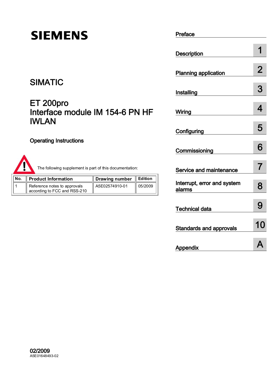 Siemens IM154-6WLAN-V1 User Manual