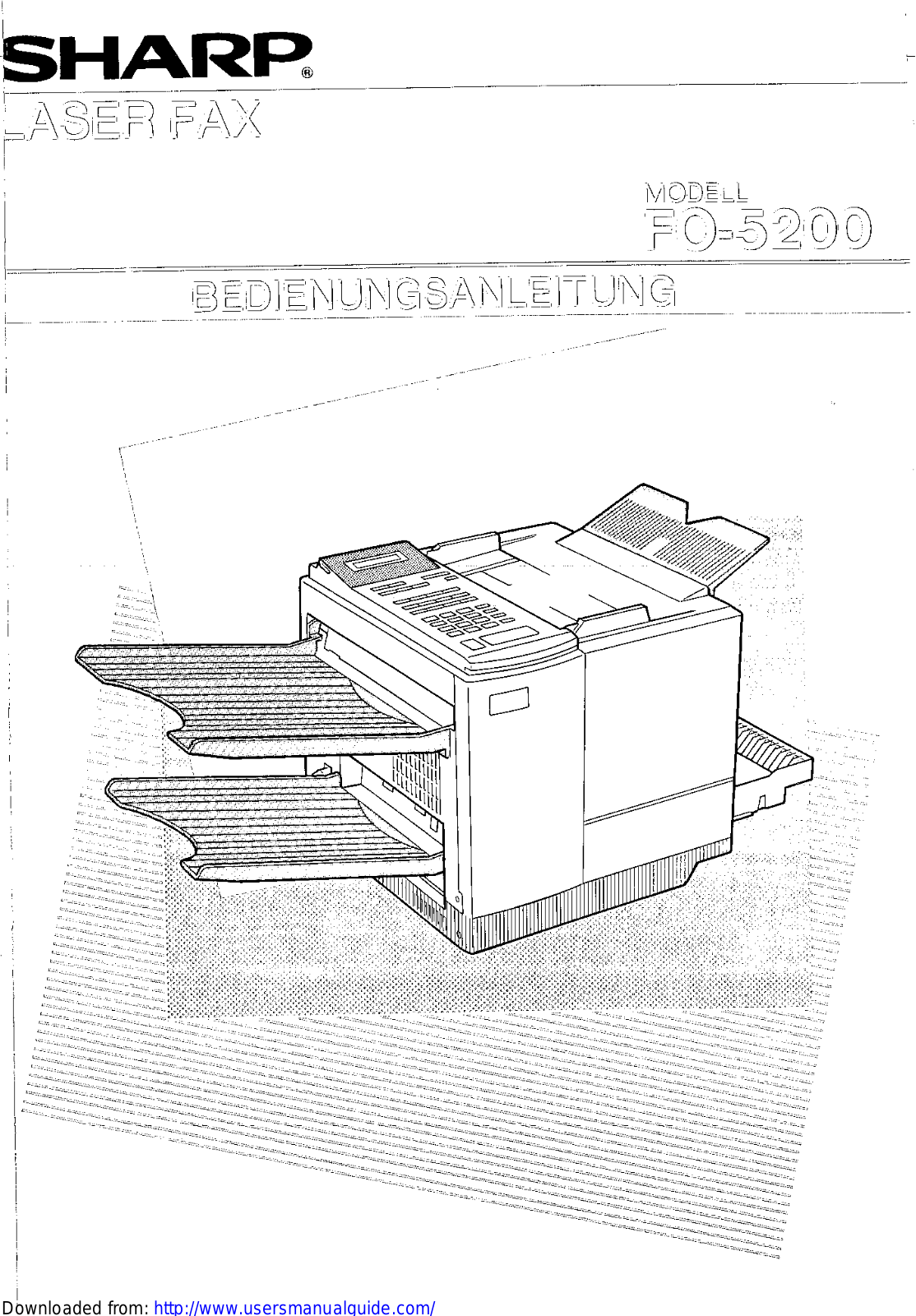 SHARP FO-5200 User Manual