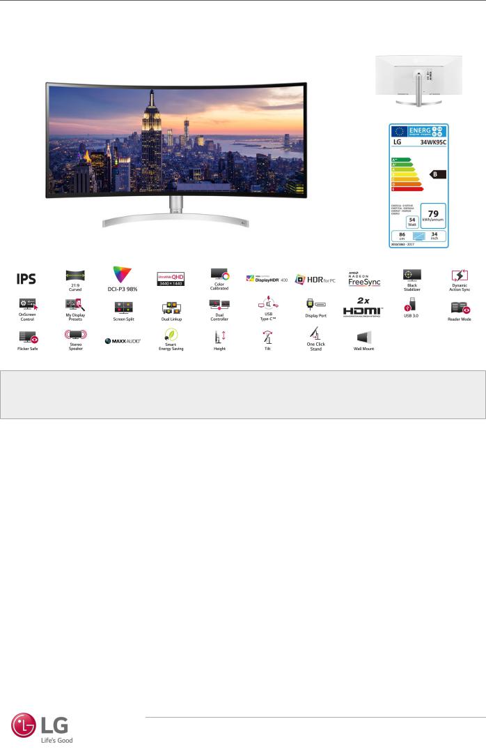 LG 34WK95C-W User Manual