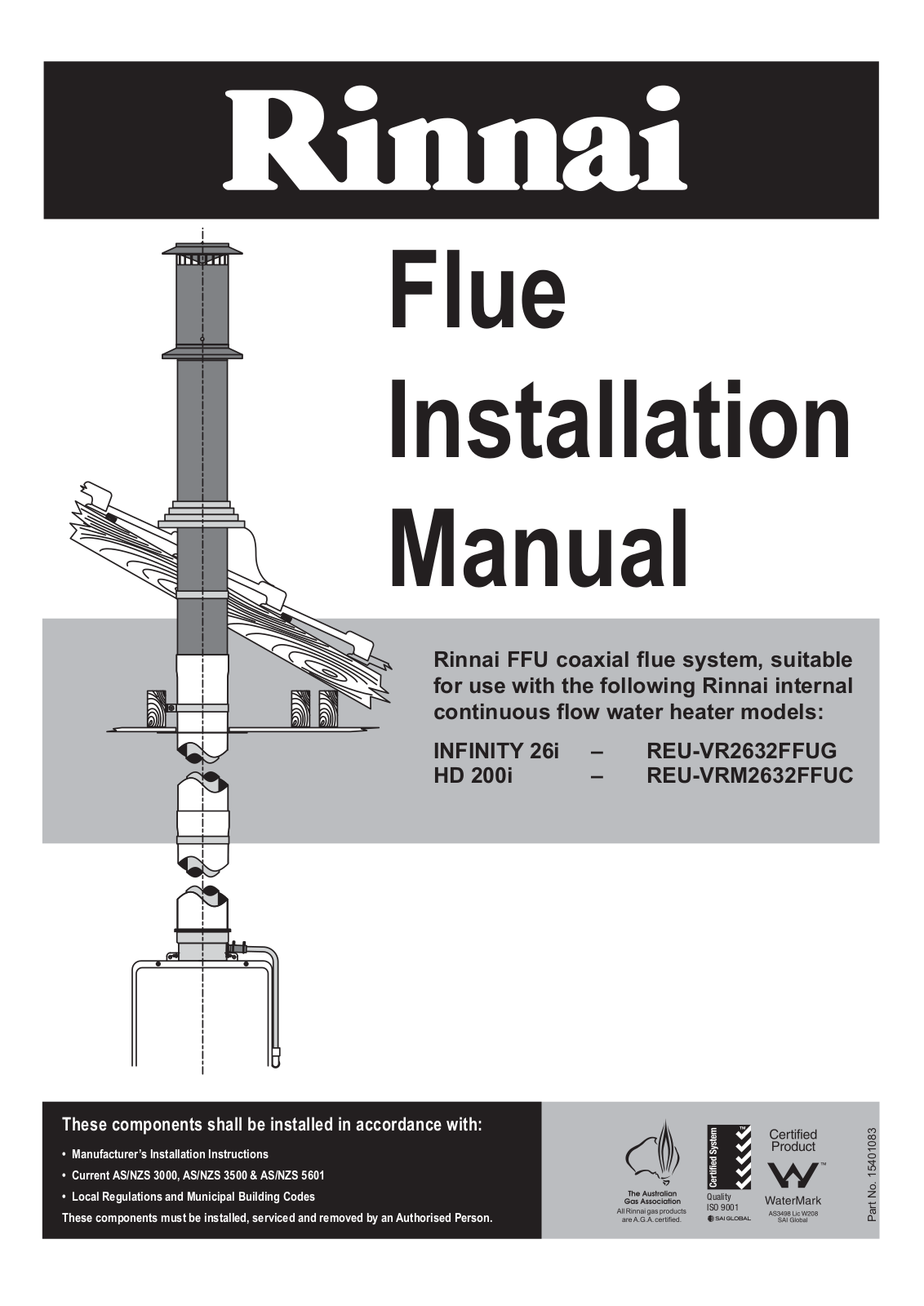 Rinnai INF26IN60M, INF26IL50M, INF26IN50M Installation Guide