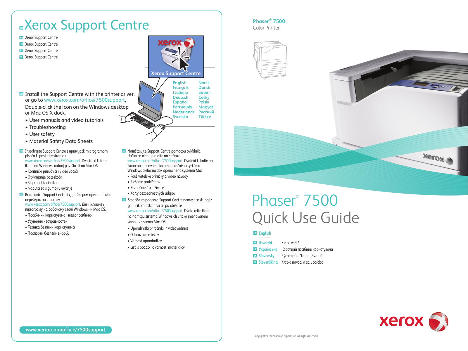 XEROX 6500 User Manual