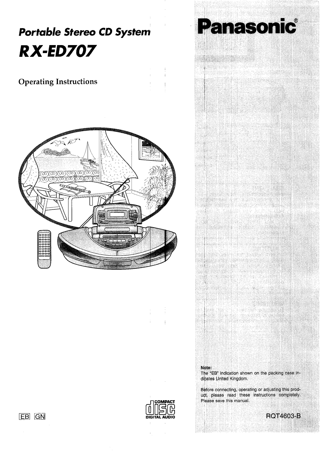 Panasonic RX-ED707 User Manual