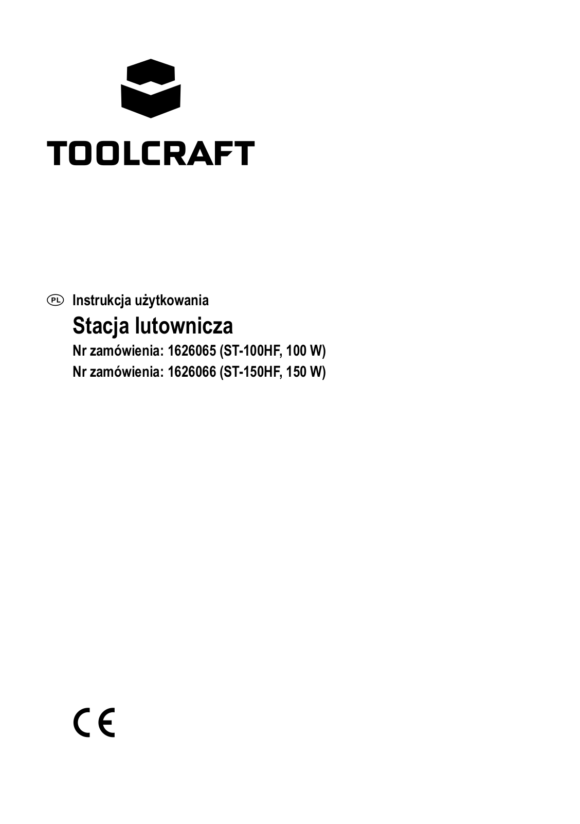 TOOLCRAFT ST-100HF, ST-150HF User guide