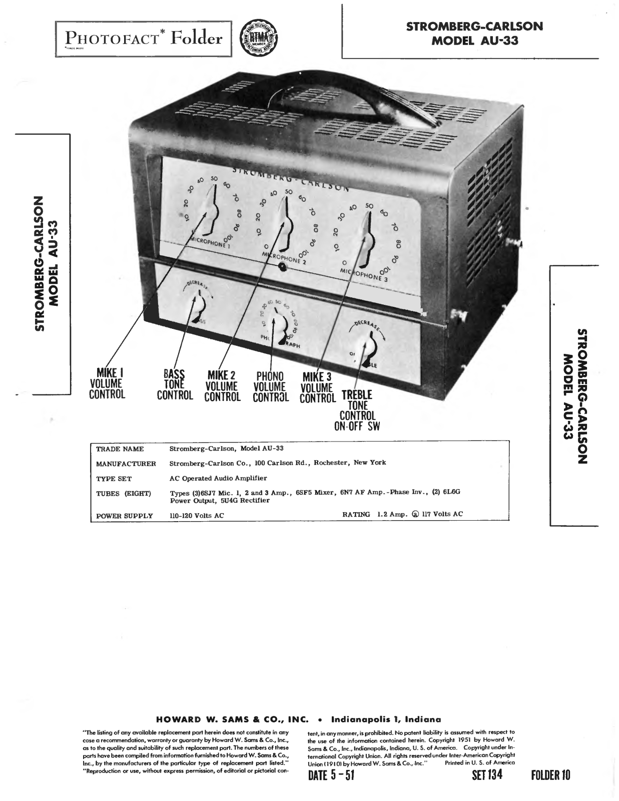 Stromberg-Carlson AU33 Schematic - ManualMachine.com