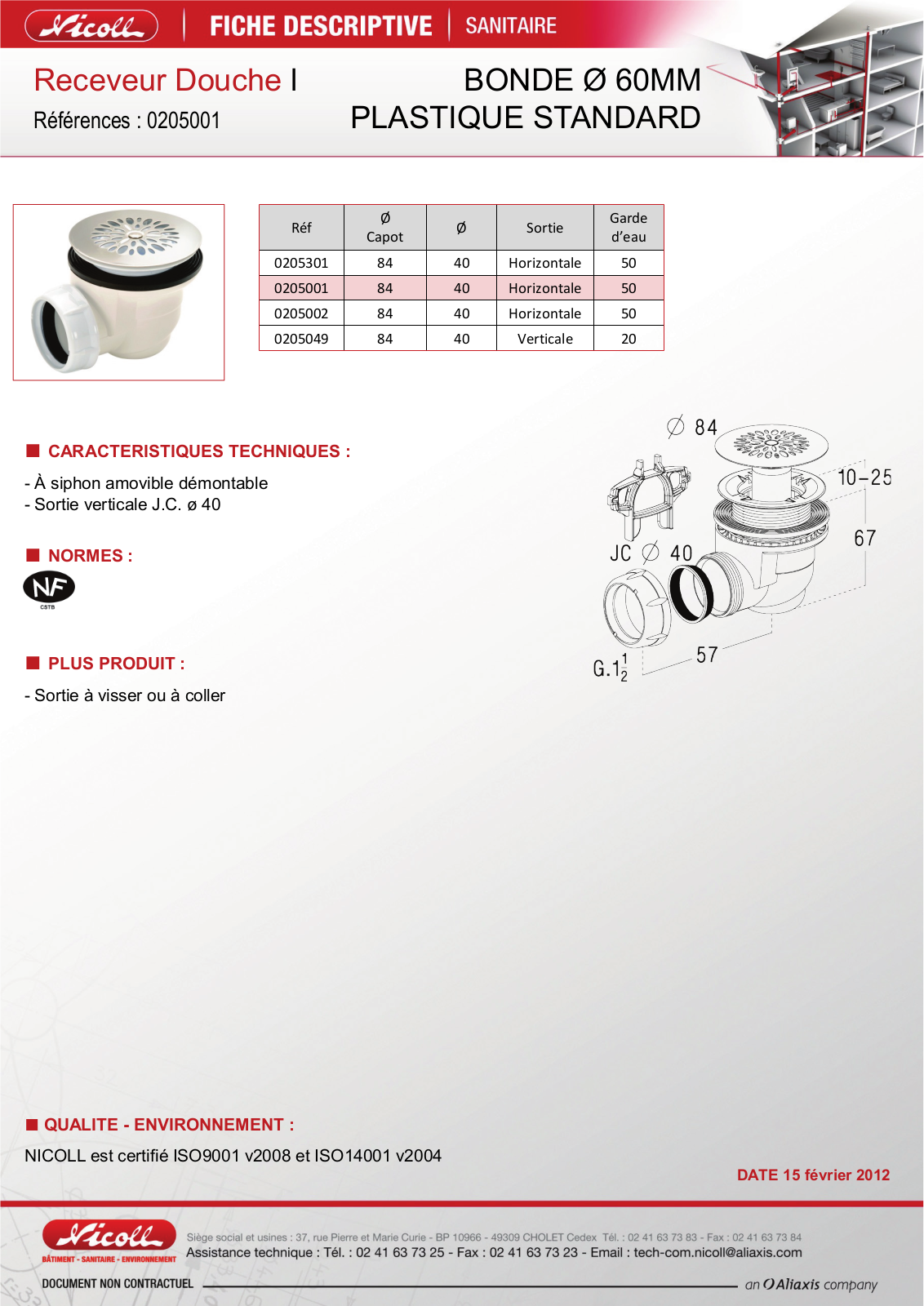 Nicoll 0205001 Specification - ManualMachine.com