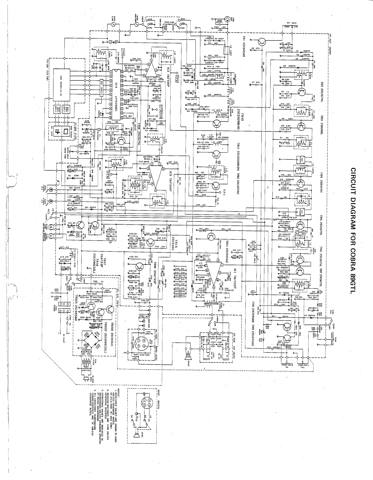 Cobra 89GTL User Manual