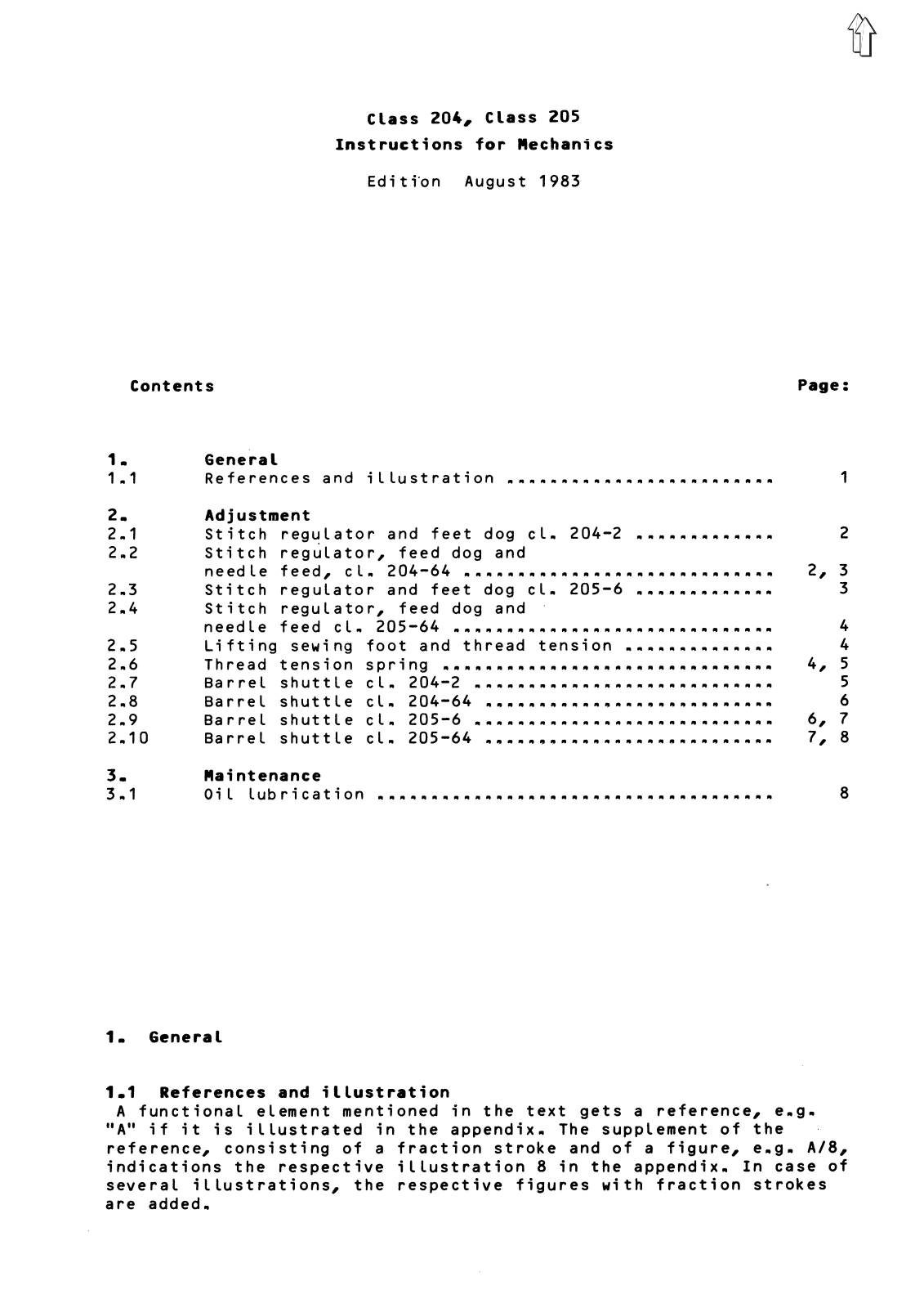 Adler 205 Service Manual