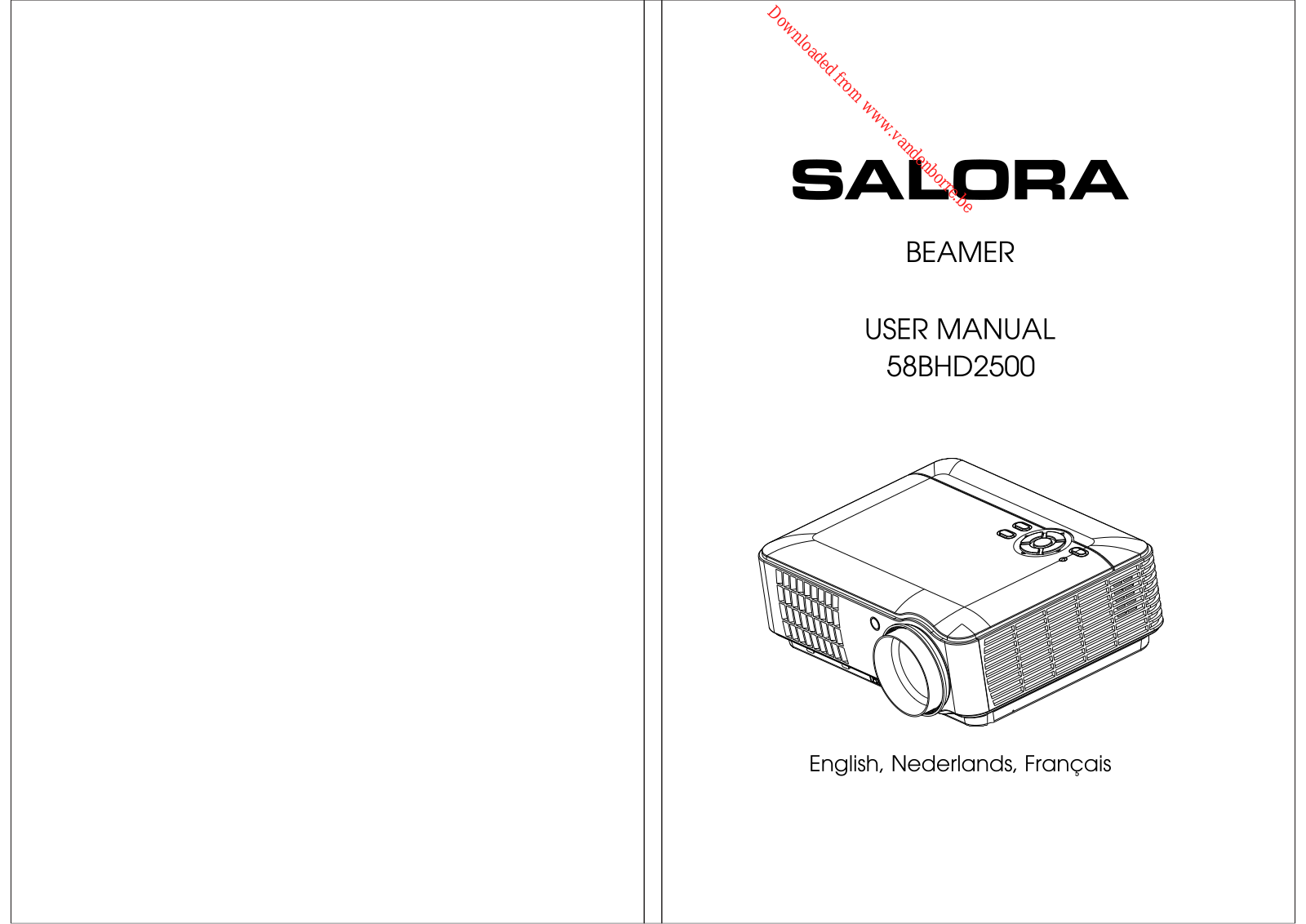 SALORA 58BHD2500 User Manual