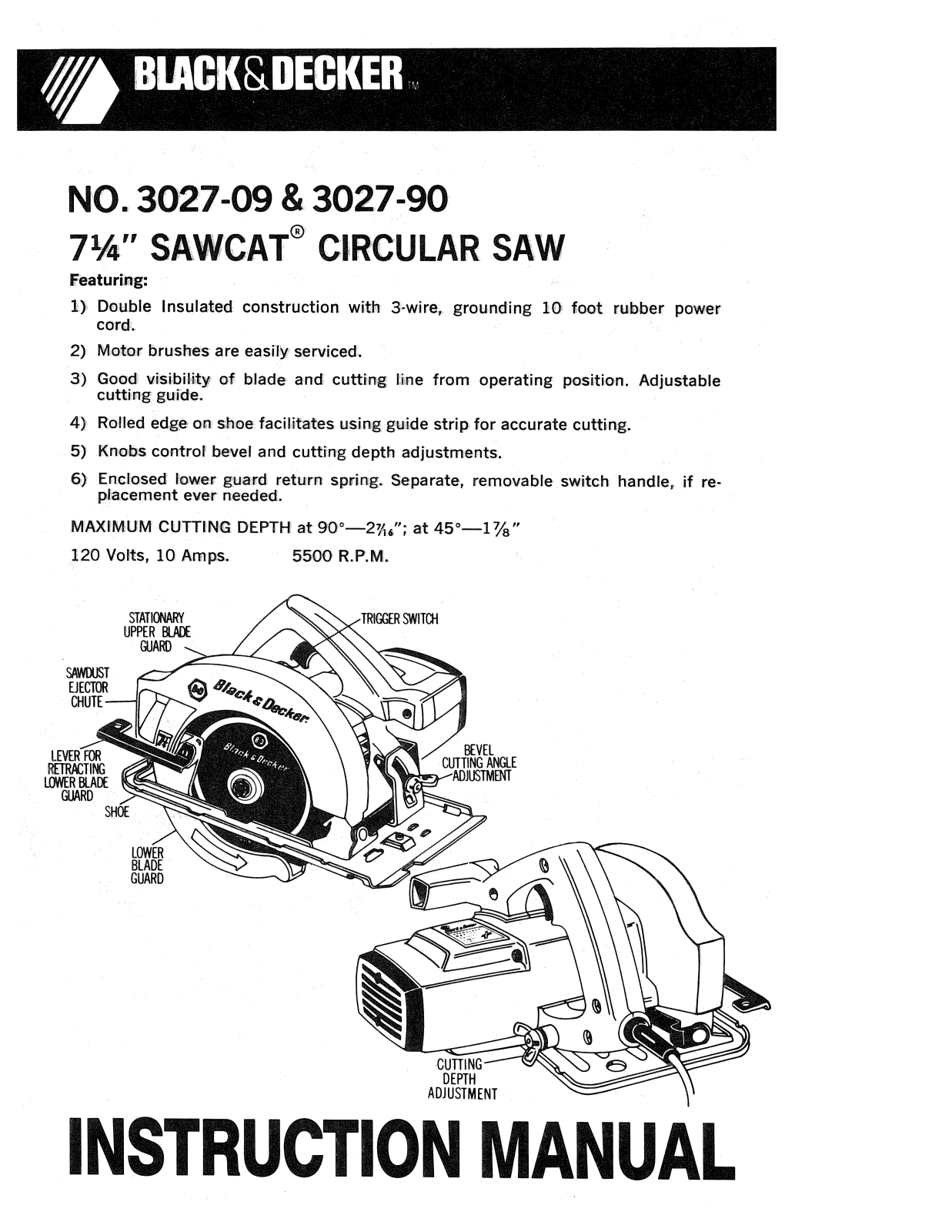 Black & Decker 3027-09 User Manual