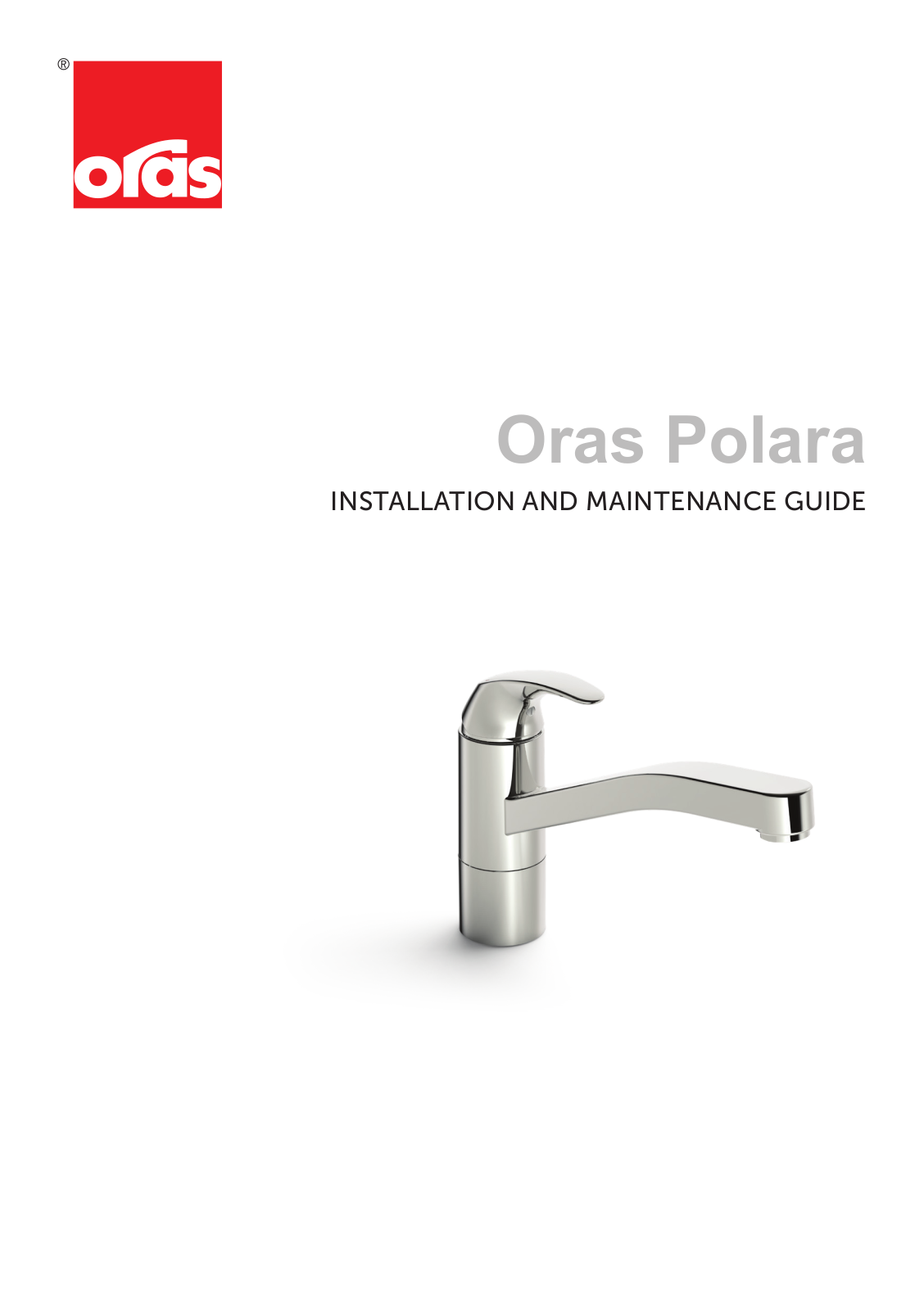 Oras Polara 1420F INSTALLATION AND MAINTENANCE GUIDE