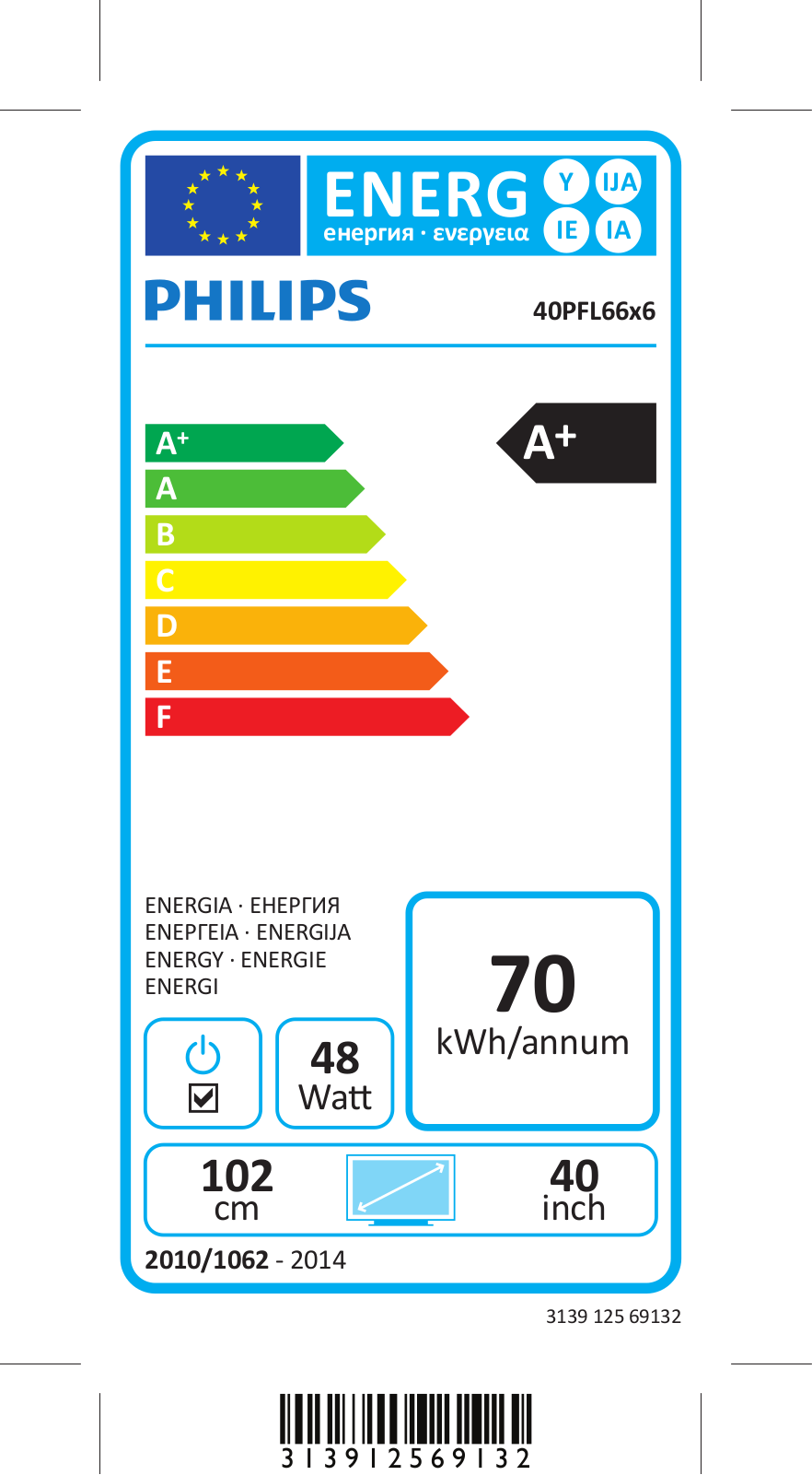 Philips 40PFL6626M User manual