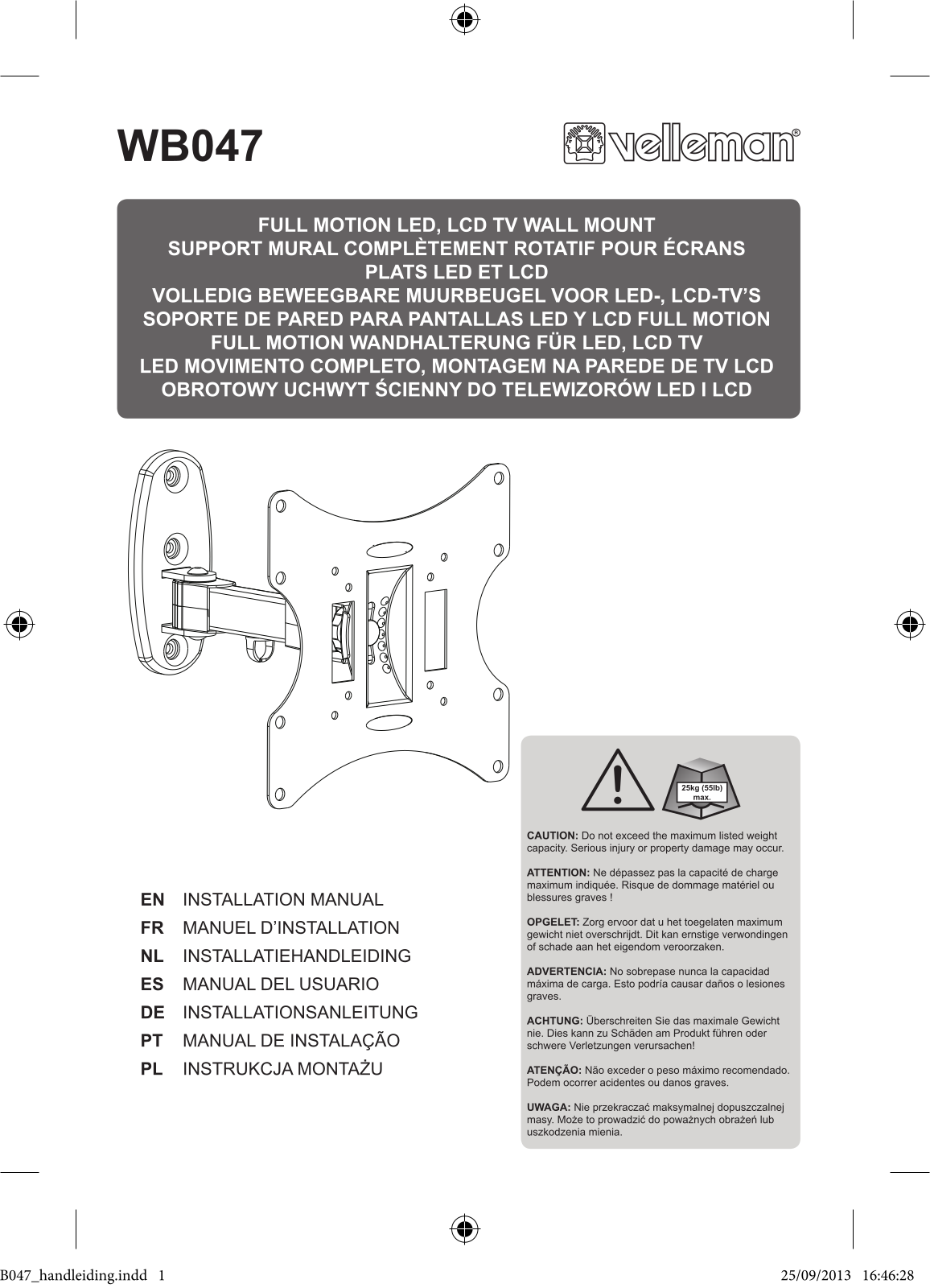 Velleman WB047 User Manual