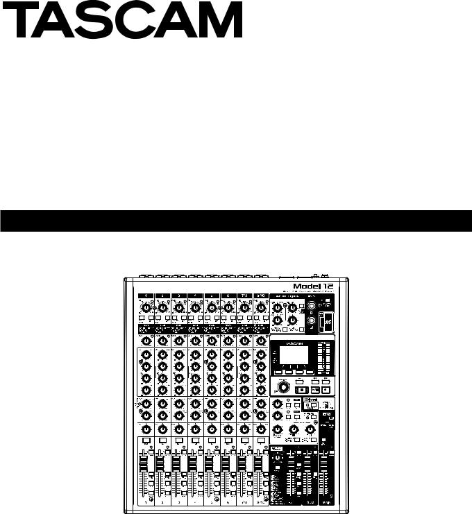 TASCAM 12 User Manual