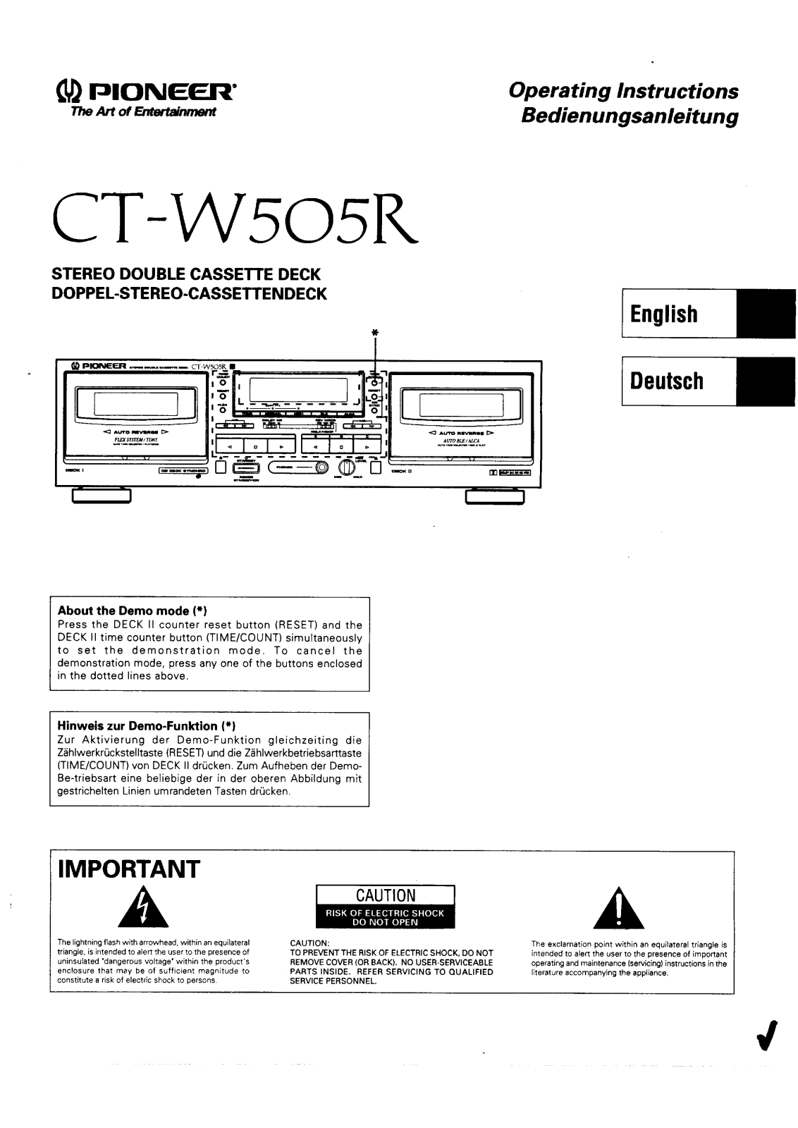 Pioneer CTW-505-R Service manual