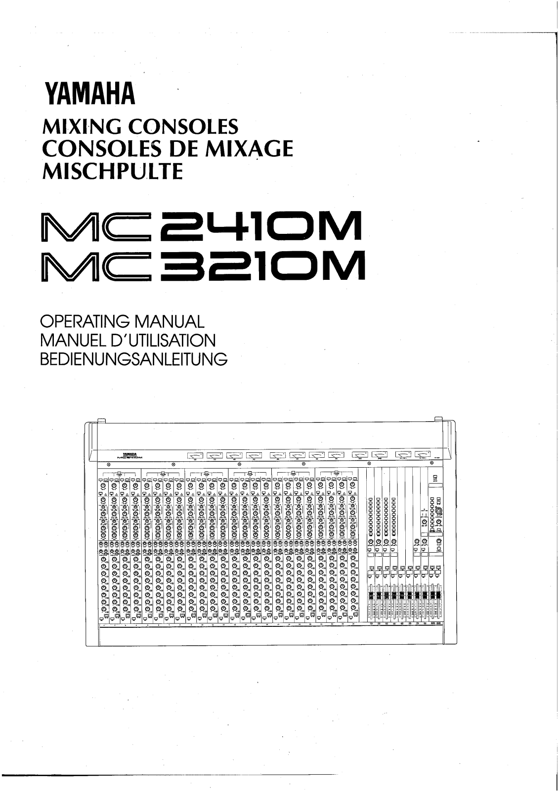 Yamaha MC2410M User Manual