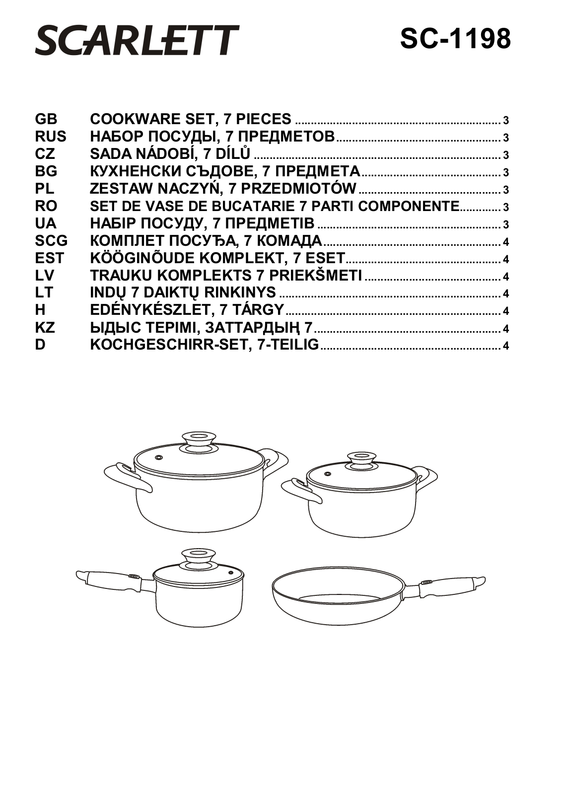 Scarlett SC-1198 User Manual