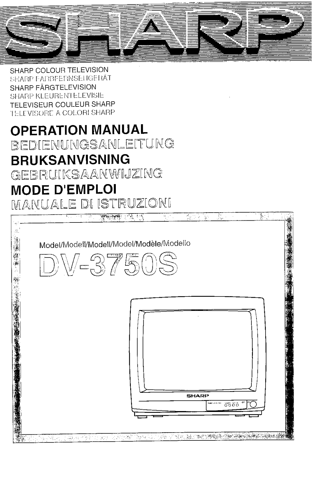 Sharp DV-3750S User Manual