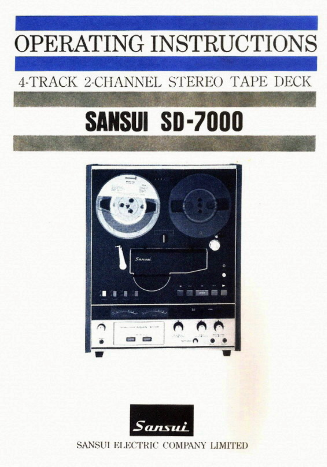 Sansui SD-7000 Owners Manual