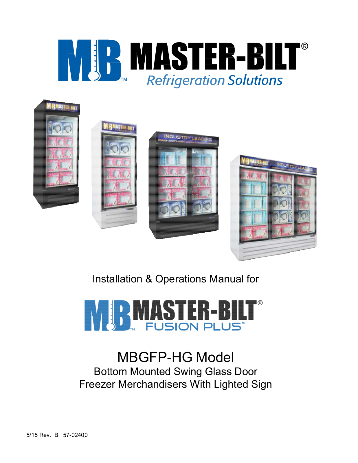 Master-Bilt MBGFP23-HG Installation Manual