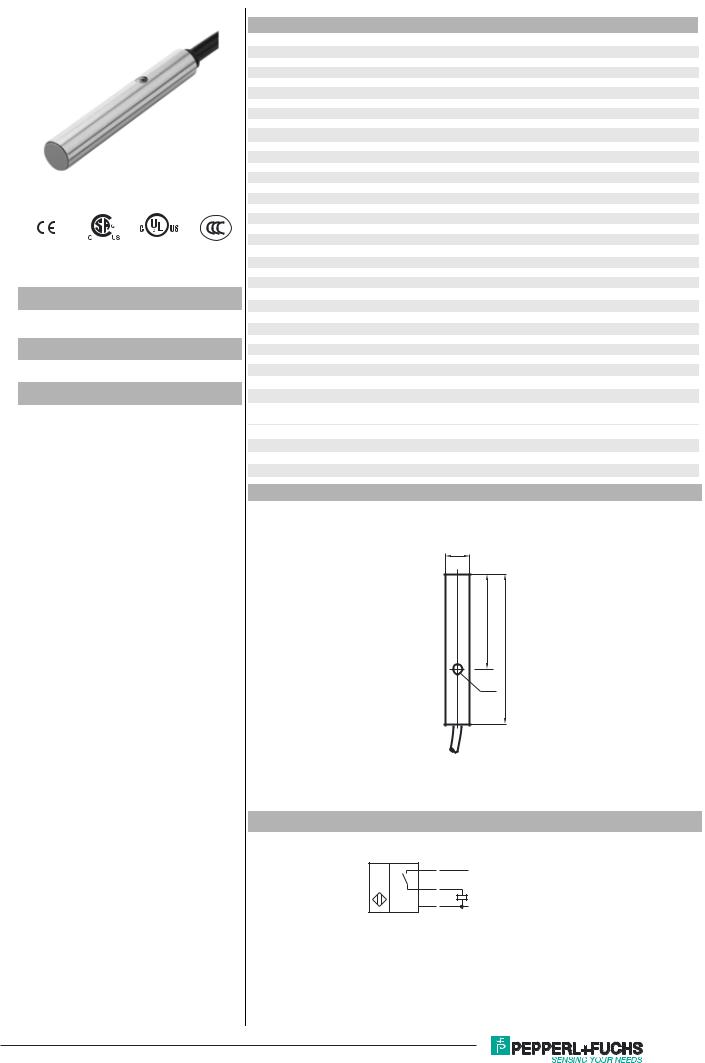 Pepperl Fuchs NJ156540E2 Data Sheet