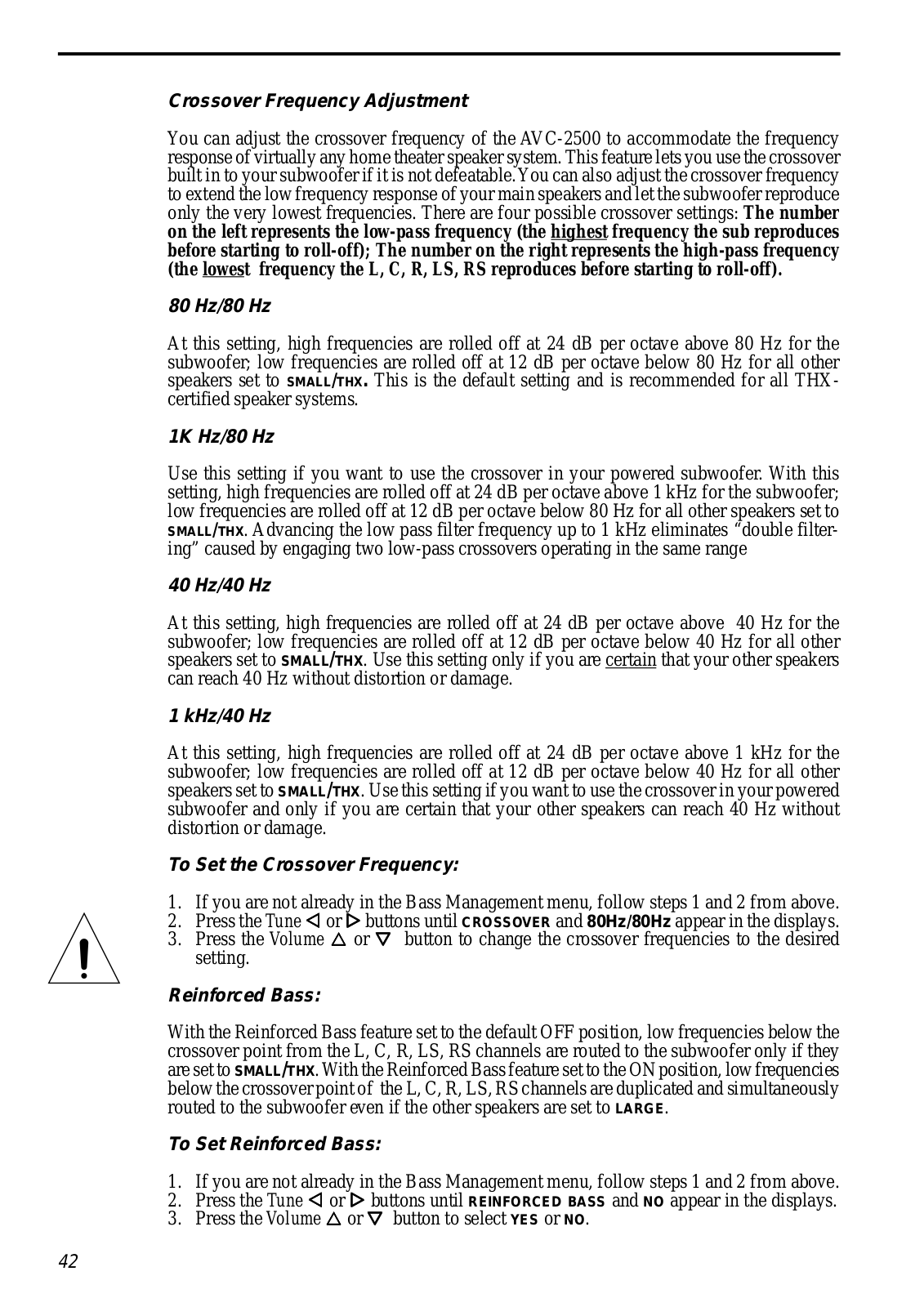 Parasound AVC-2500 Owners manual