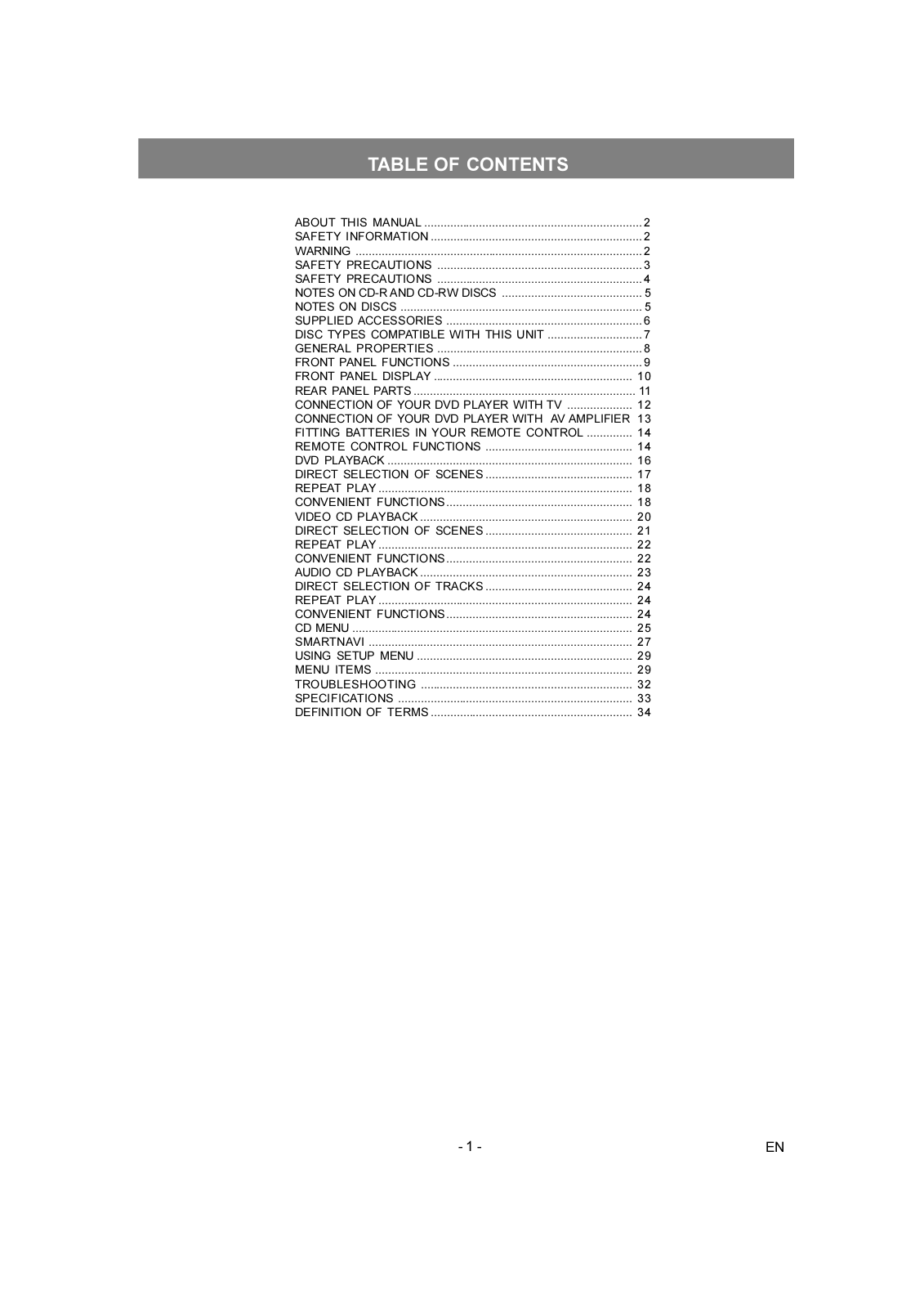 Toshiba SD-150ESB, SD-250E-S-TE, SD-152E, SD150E User Manual