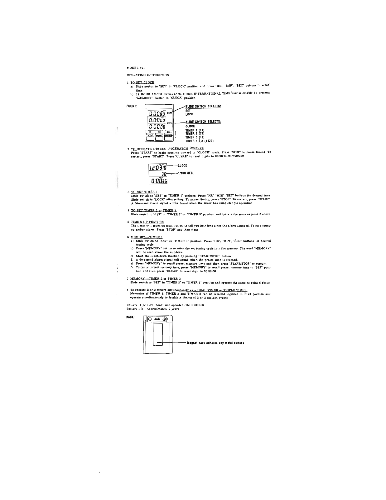 General Tools TI891B User Manual - ManualMachine.com