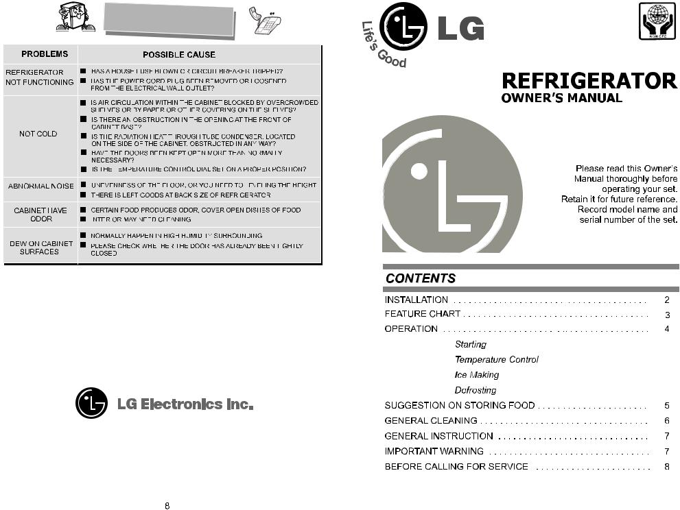 LG GN-V191SLK User Manual