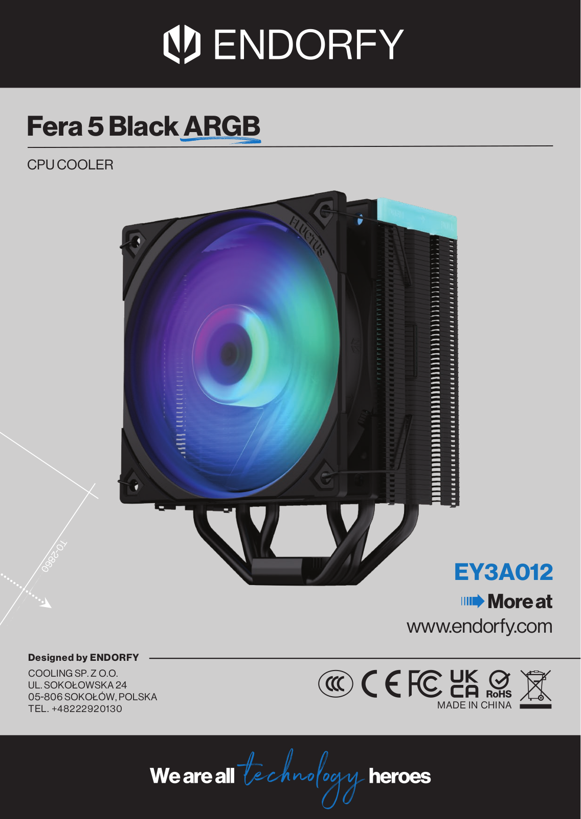 ENDORFY Fera 5 Black ARGB, EY3A012 User guide - ManualMachine.com