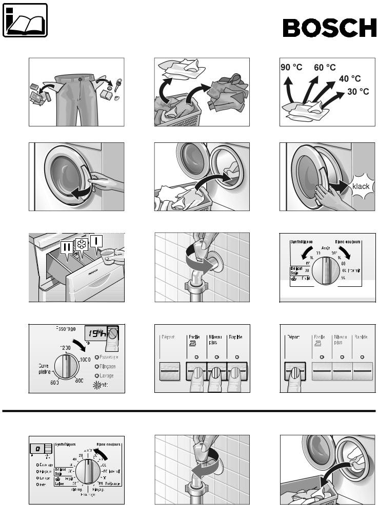 Bosch WFO2060FE, WFO2460FR Programs list