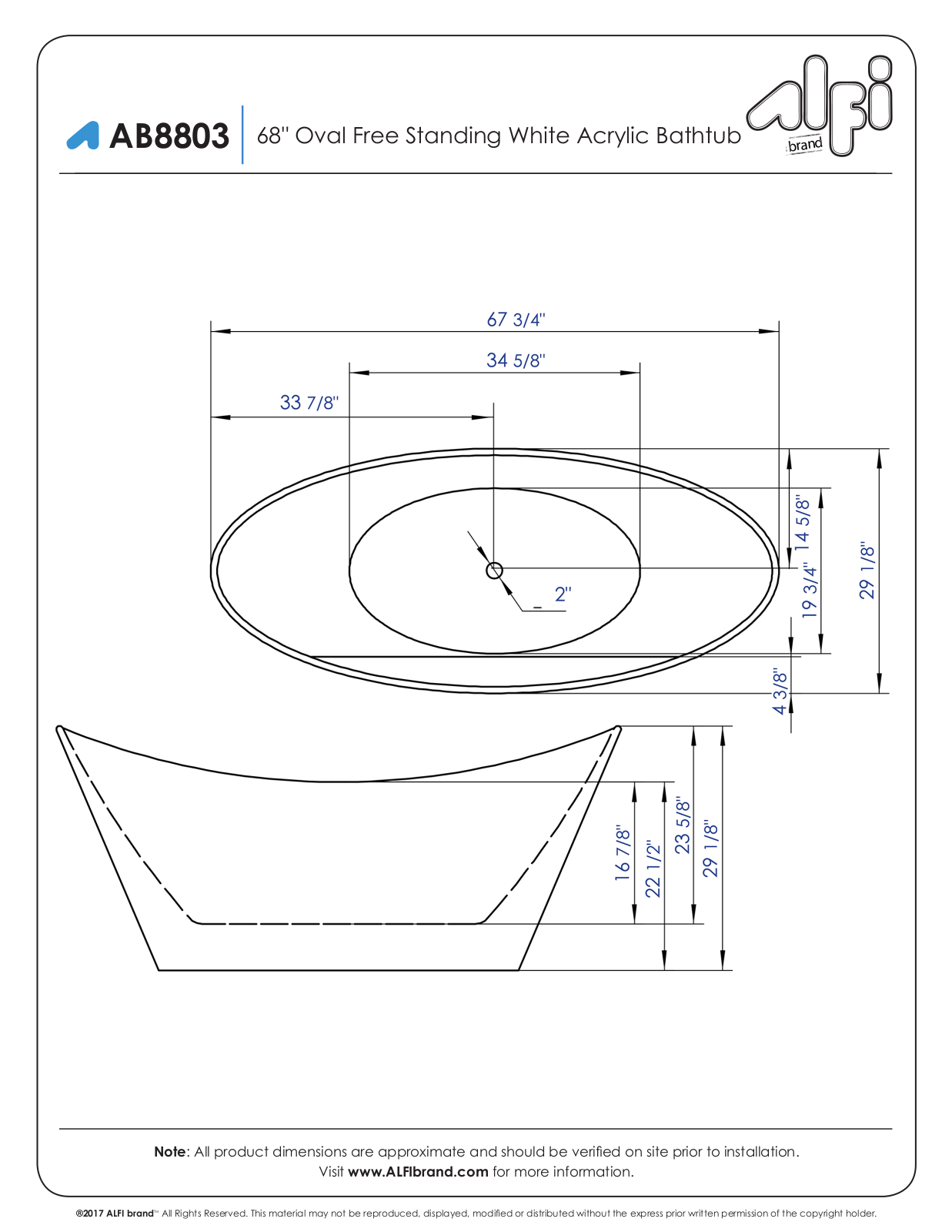 Alfi AB8803 Specifications - ManualMachine.com