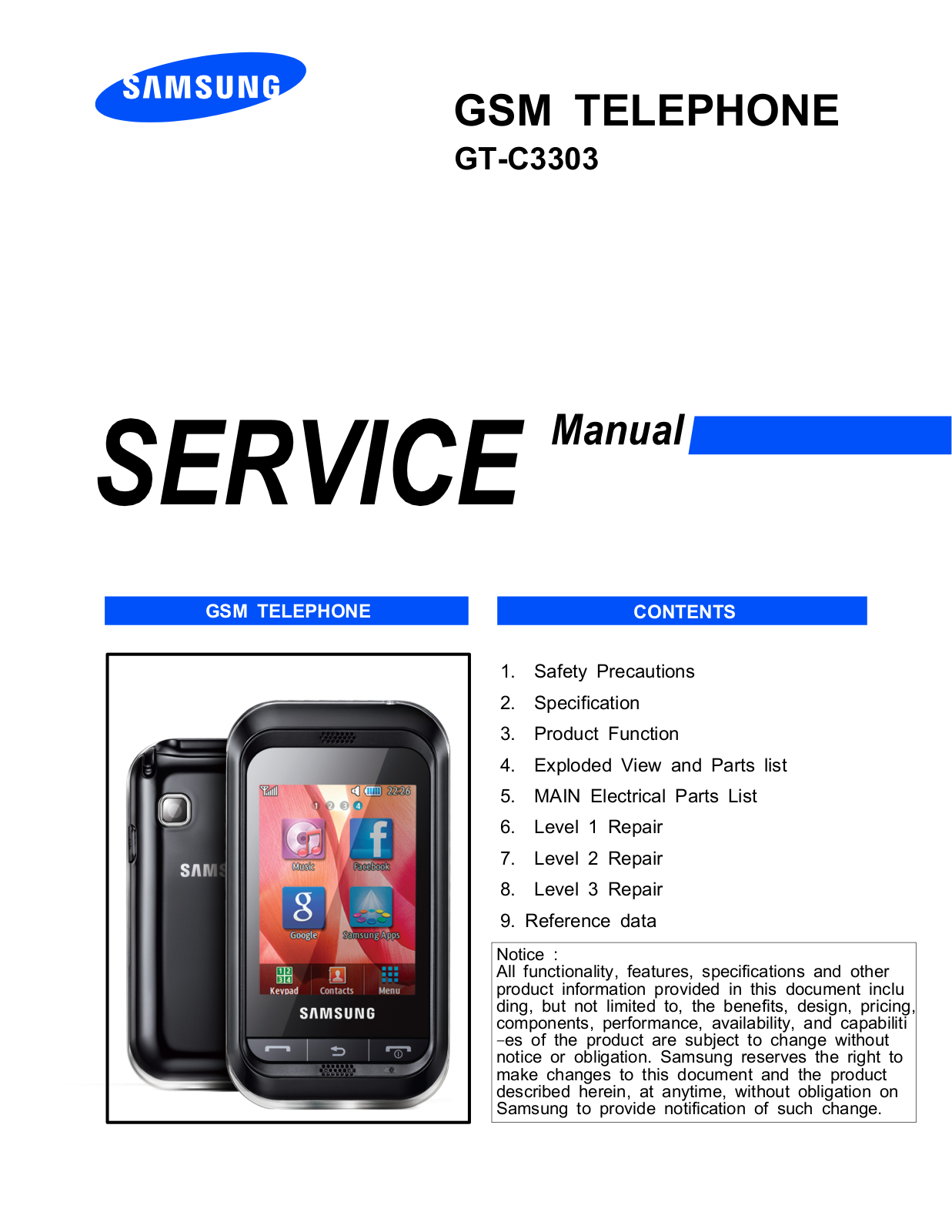 Samsung C3303 Service Manual