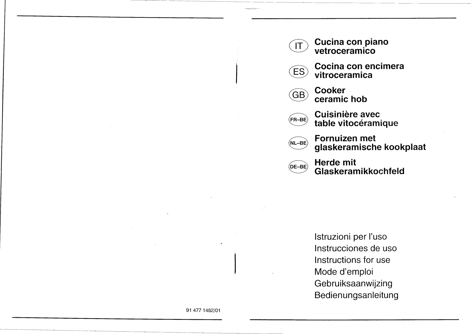 Smeg UK60CMFA1, UK60CMFX1, UK60CMFX, SUK60CMFX, CBE66MF User Manual