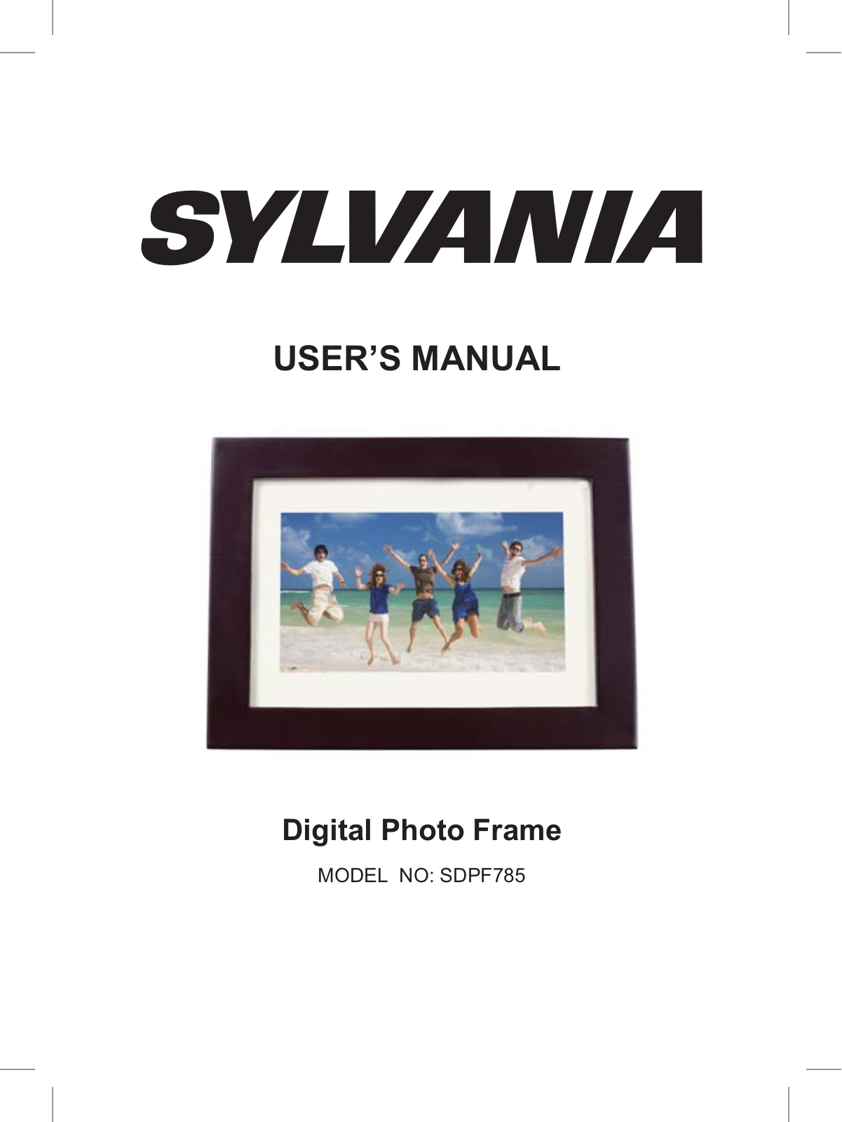 Sylvania SDPF785 User Manual