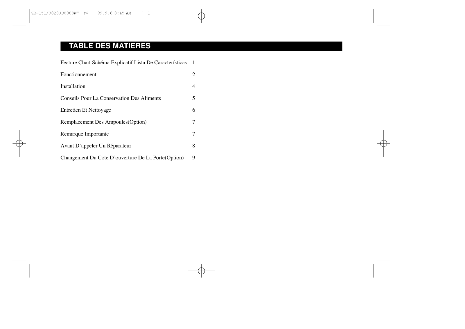 LG GR-151SSF, GR-151SF User Manual