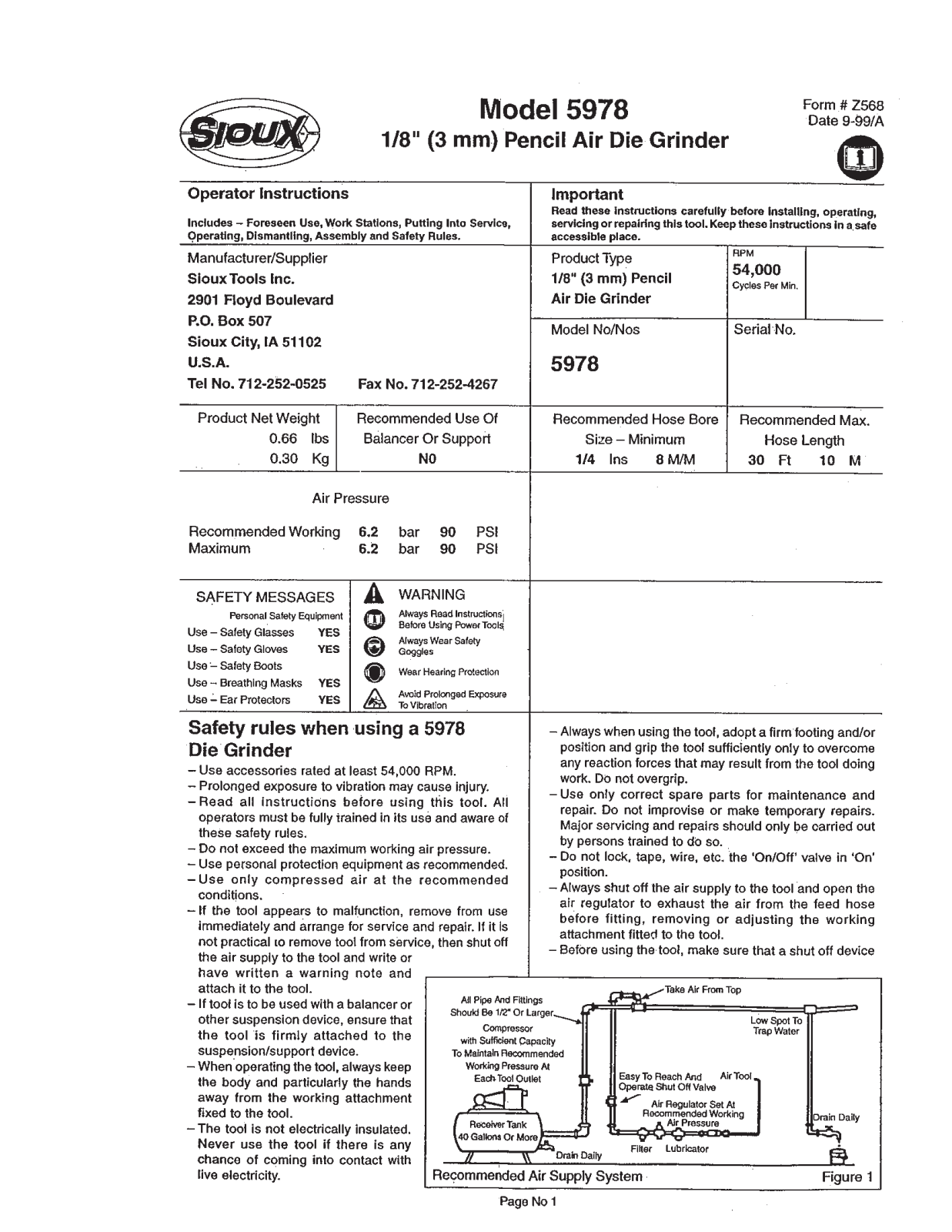Sioux Tools 5978 User Manual - ManualMachine.com