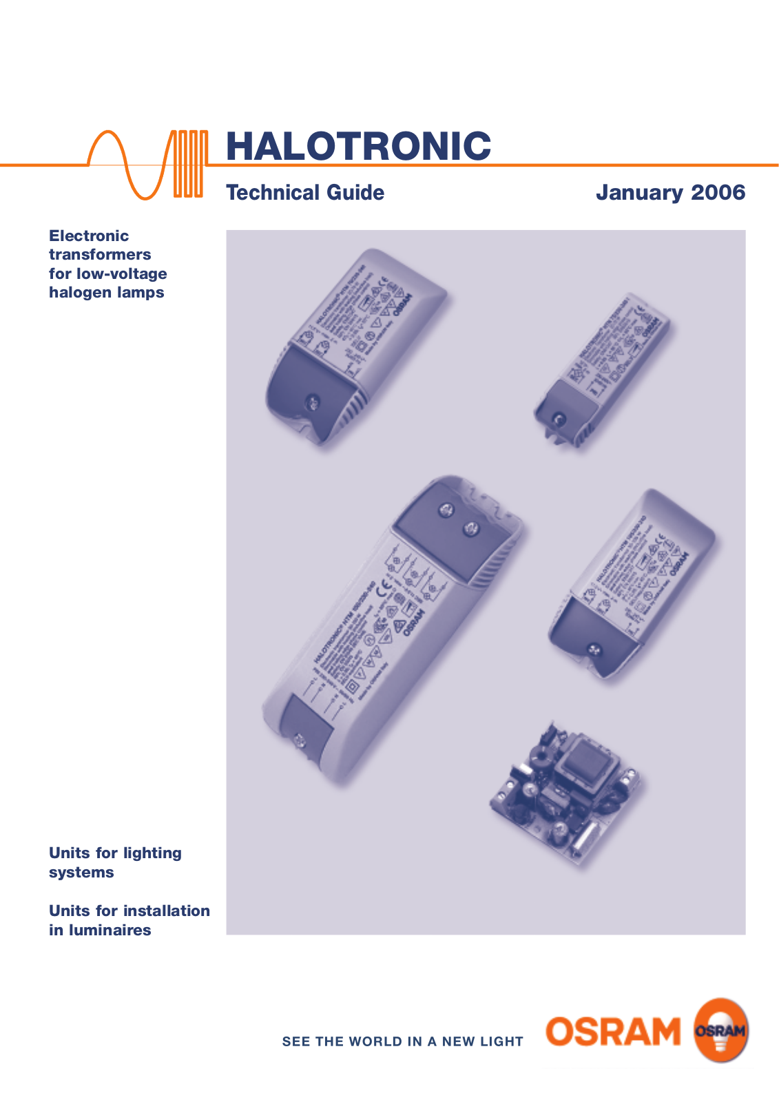 OSRAM HALOTRONIC-PROFESSIONAL HTL User Manual