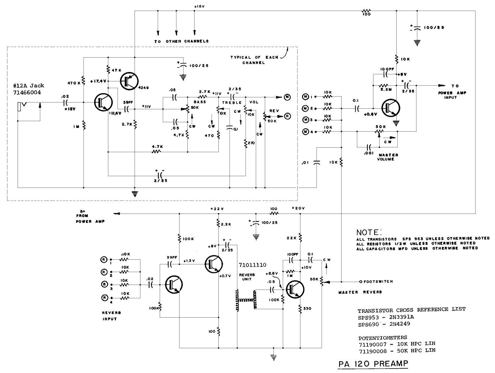 Peavey pa120 schematic