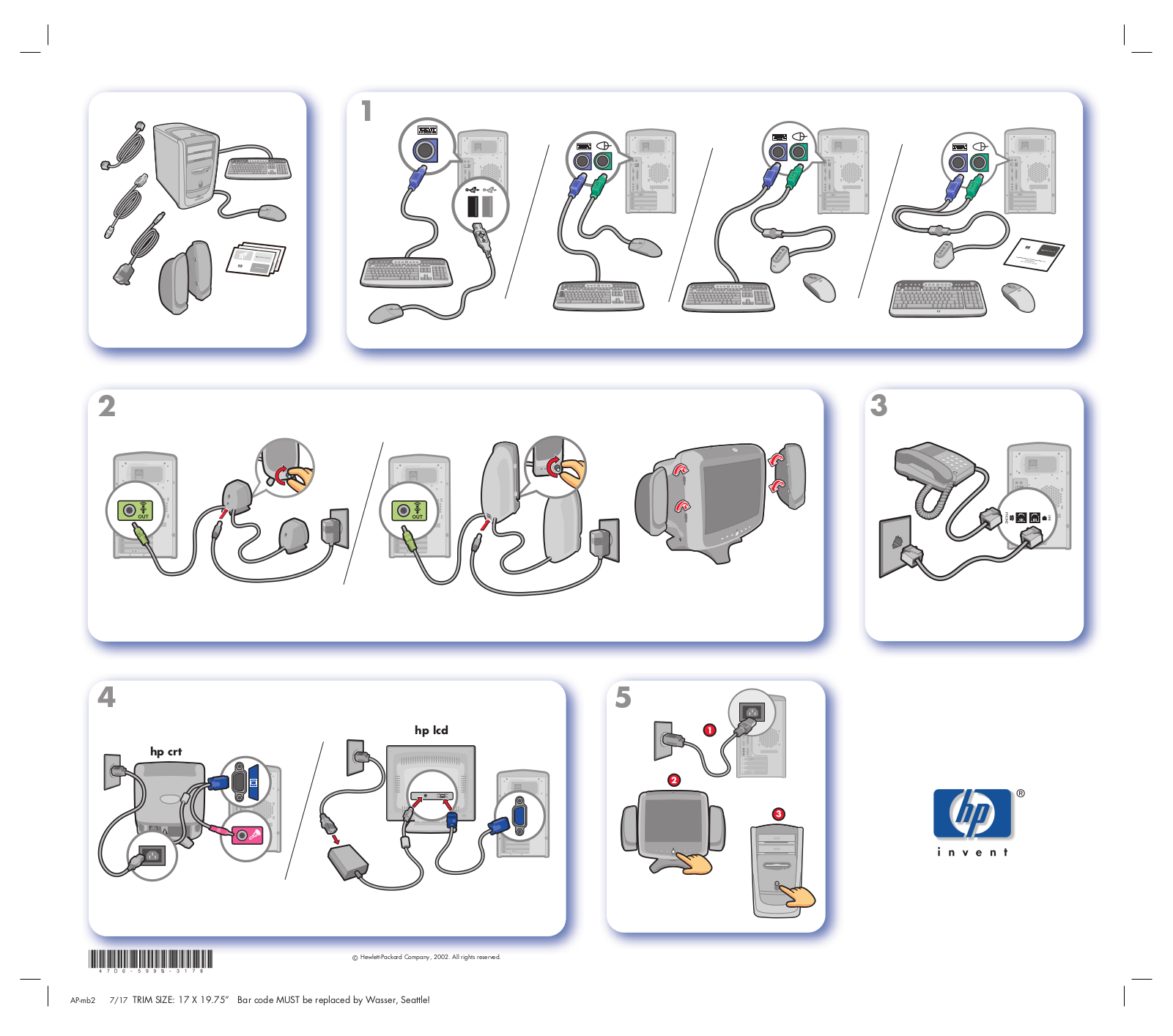 HP Pavilion 504a, Pavilion 504d, Pavilion 504k, Pavilion 514a, Pavilion 544a Setup Poster