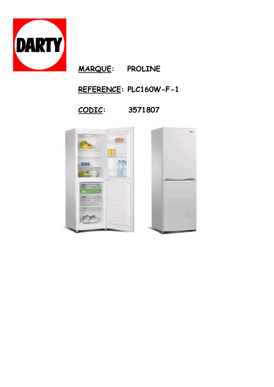 PROLINE PLC160GW User Manual