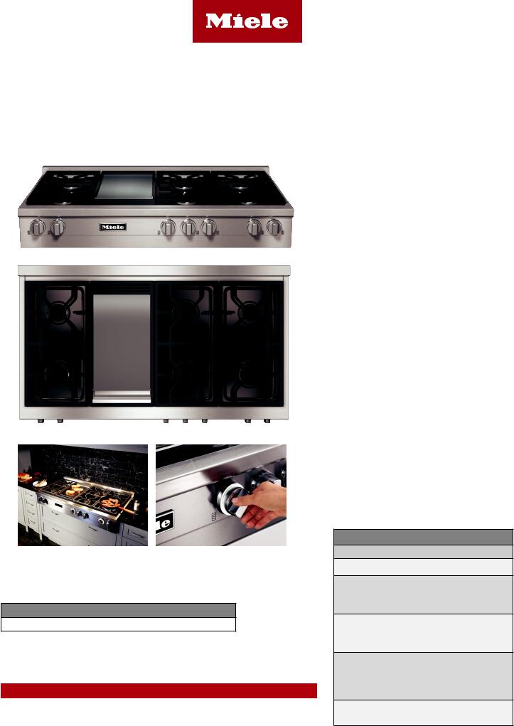 Miele KMR 1356-1 Product Sheet